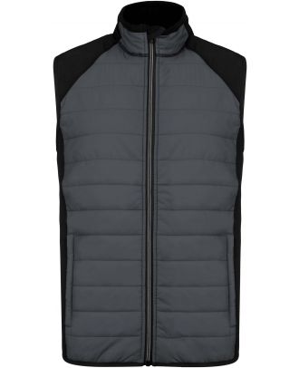 Veste sport sans manches bi-matière PA235 - sporty grey / Black