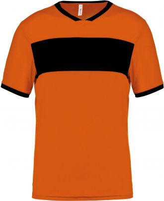 Maillot enfant polyester manches courtes PA4001 - Orange / Black