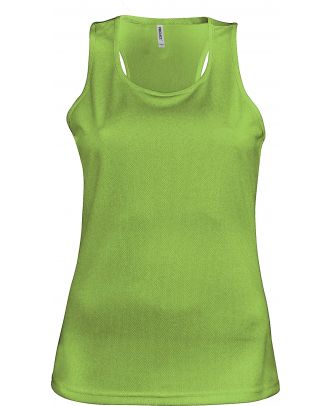 Débardeur femme sport PA442 - Lime