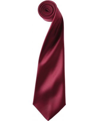 Cravate couleur uni PR750 - Burgundy