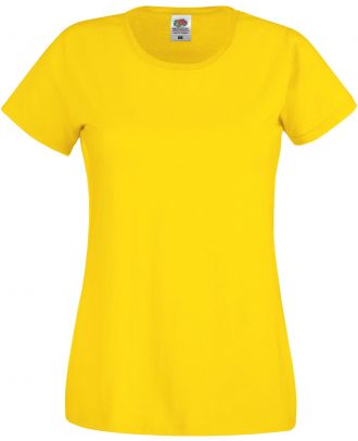 T-shirt femme manches courtes Original-T SC61420 - Yellow de face