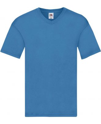 T-shirt homme col V Original-T SC61426 - Azur Blue