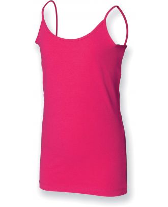 Débardeur enfant bretelles SM212 - Fuchsia