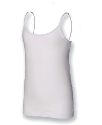 Débardeur enfant bretelles SM212 - White à l'unité