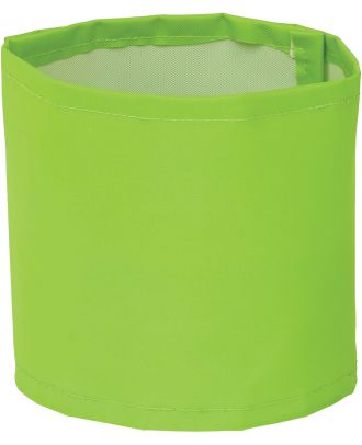 Brassard haute visibilité large personnalisable HVW066 - Lime