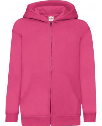 Sweat-shirt enfant zippé à capuche classic SC62045 - Fuchsia