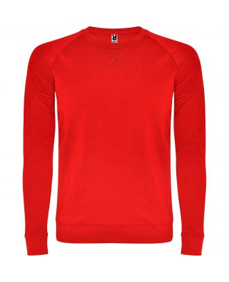 Sweat-shirt homme manches longues raglan ANNAPURNA rouge