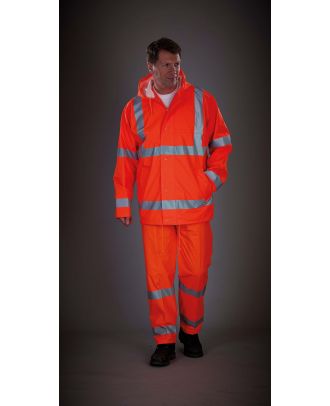 Pantalon de pluie respirant Hi-Vis Soft Flex YHVS451 - Hi Vis Orange